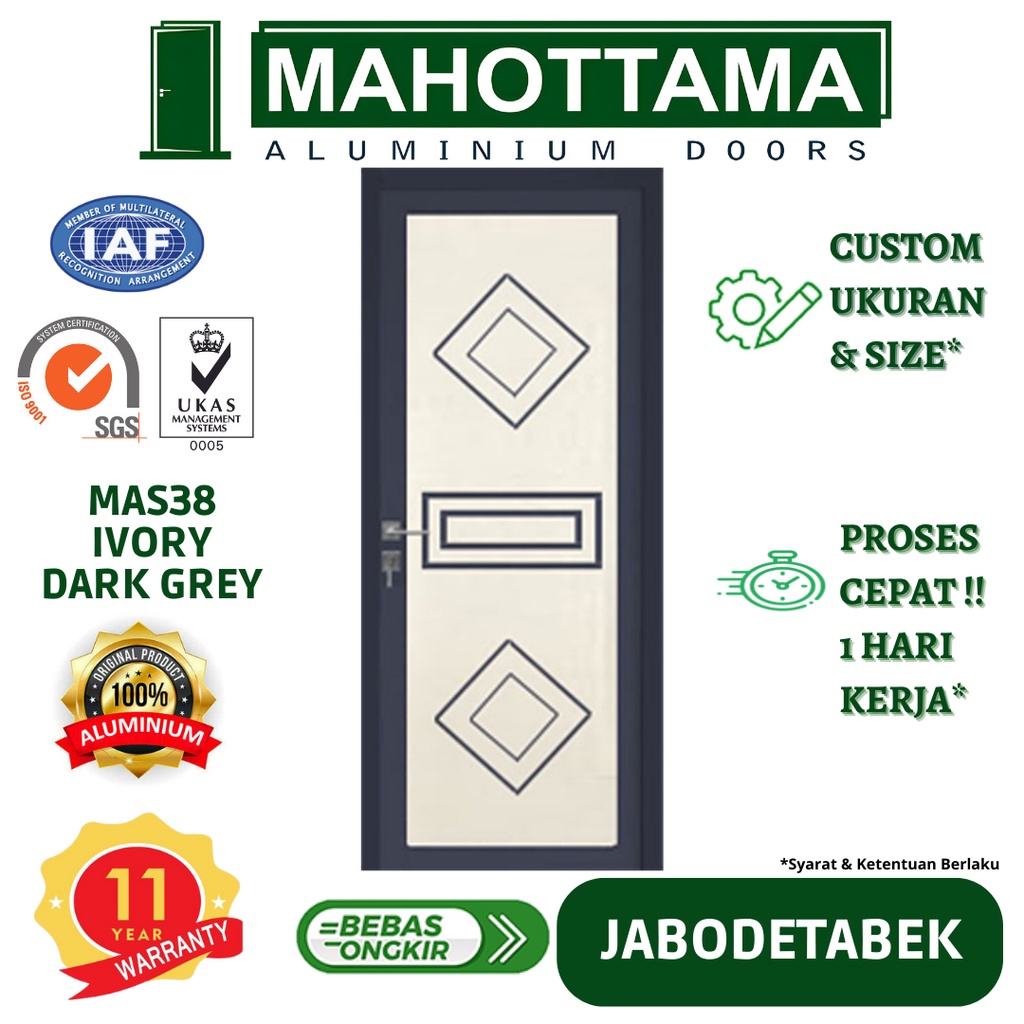 Jual Mahottama Pintu Rumah Kamar Tidur Kamar Mandi Aluminium X