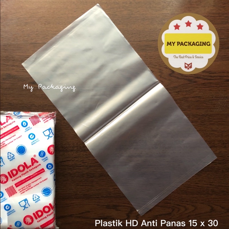 Plastik HD anti panas 15x30 plastik sayur kuah tahan panas 250gr
