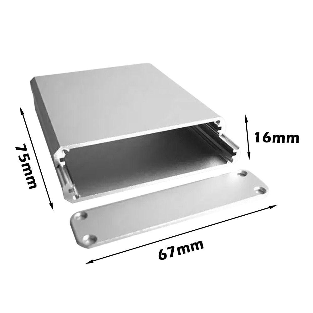 Top Circuit Board Shell Papan Sirkuit Aluminium75 * 67 * 16mm Perkakas Kotak Proyek Elektronik