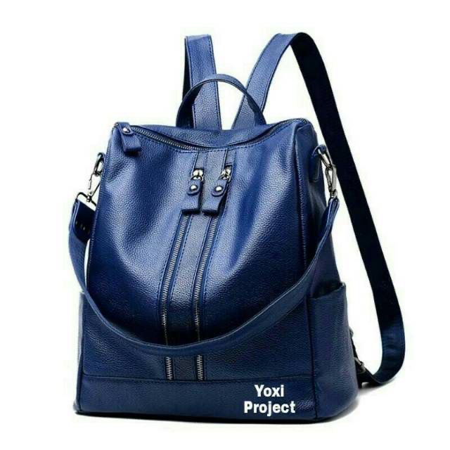 SPESIAL PROMO 7.7 - TAS RANSEL WANITA KULIT MURAH IMPORT BATAM KEKINIAN BACKPACK WANITA KOREA STYLE ORIGINAL TERBARU KULIAH SEKOLAH KERJA TAS RANSEL BACKPACK FASHION WANITA TAS RANSEL WANITA