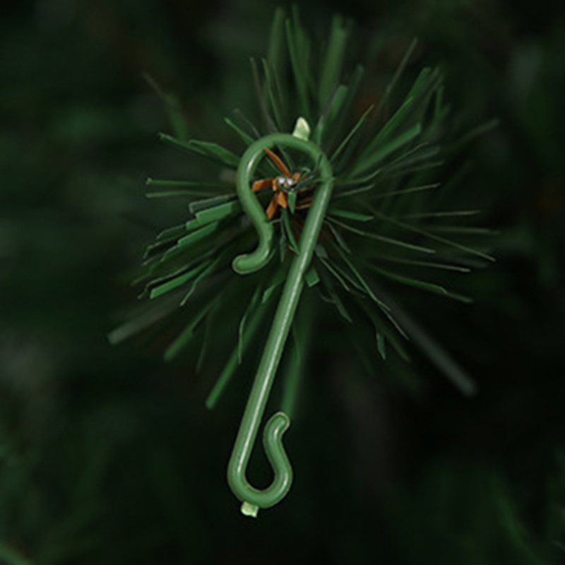 Kait Gantung Bentuk S Warna Hijau Untuk Ornamen Pohon Natal