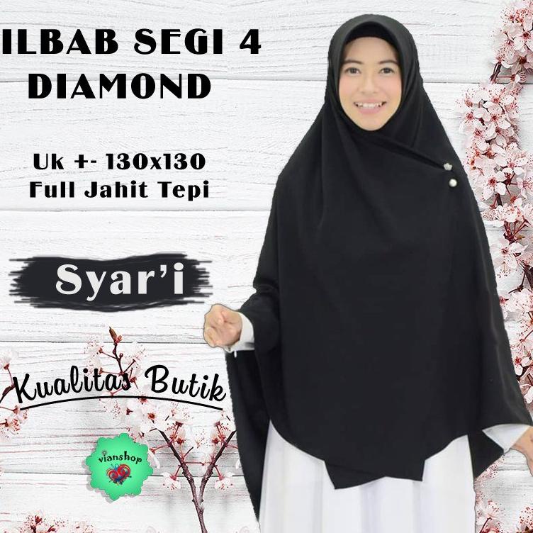 hijab segi empat syar i jumbo size 130x130cm,bahan diamond,jilbab segiempat, [AMP.18Oc22м]