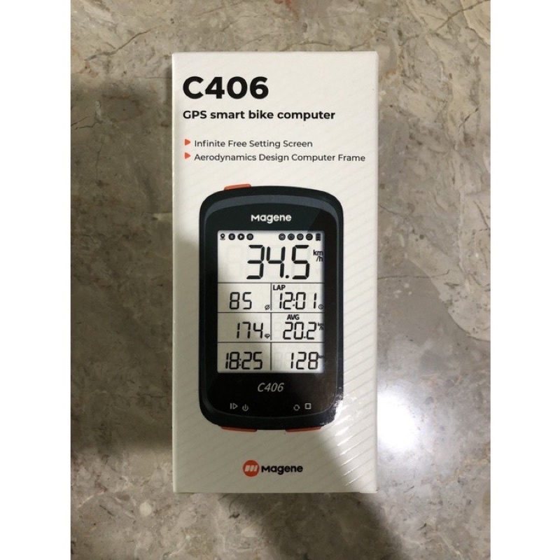 Magene C406 Computer Sepeda dengan GPS Spedometer/Bluethooth