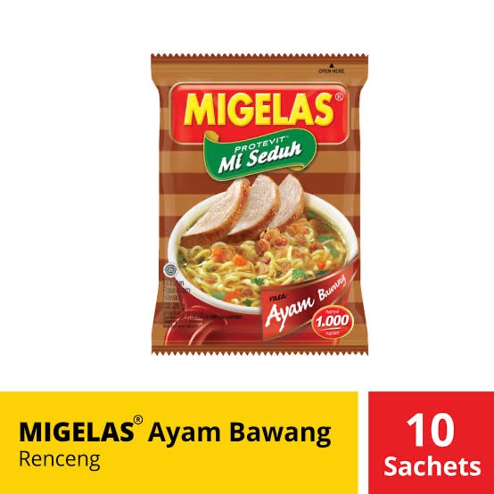 

PROMO Migelas Ayam Bawang 1 renceng isi 10 sachet