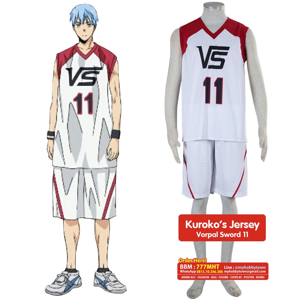 Jersey Kuroko Last Game : Vorpal Sword Kuroko Tetsuya Akashi Seijuro Kise Ryota Aomine Daiki Midorima Shintaro Murasakibara Atsushi Kagami Taiga