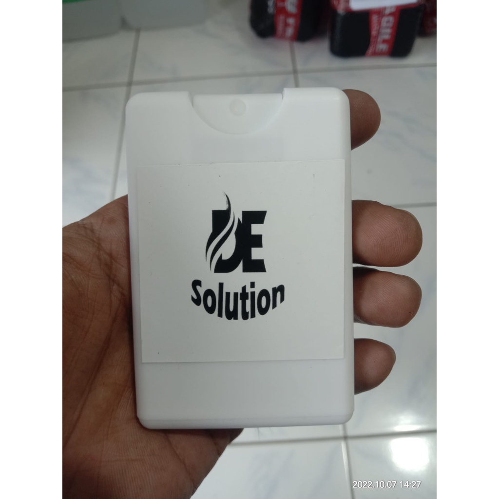 Custom Print Hand Sanitizer Sticker Card Spray Pocket Hampers Souvenir Wedding Ulang Tahun