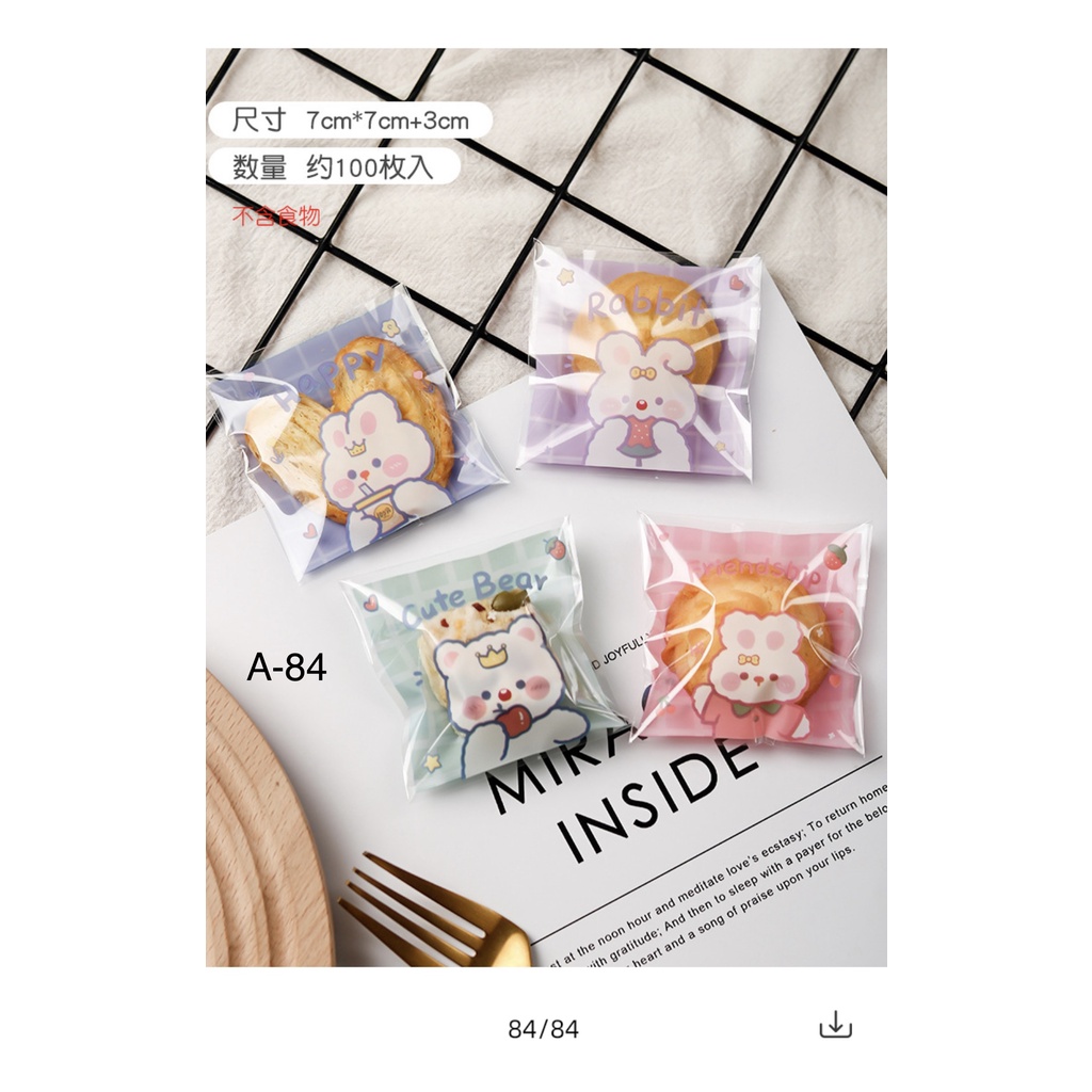 

TERMURAH - COOKIES BAG / PLASTIK COOKIES MOTIF 7 x 10 A-84