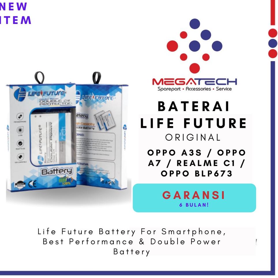 Pro Hemat--Baterai Oppo A3s / Baterai Oppo A7 / Baterai Realme C1 / Baterai Oppo BLP673 Life Future 