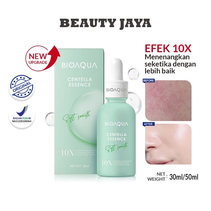 Beauty Jaya - [ BPOM ] BIOAQUA Efek 10X centella moisturizing essence 30ml Serum Mencerahkan Warna Kulit Dan Melembabkan Wajah