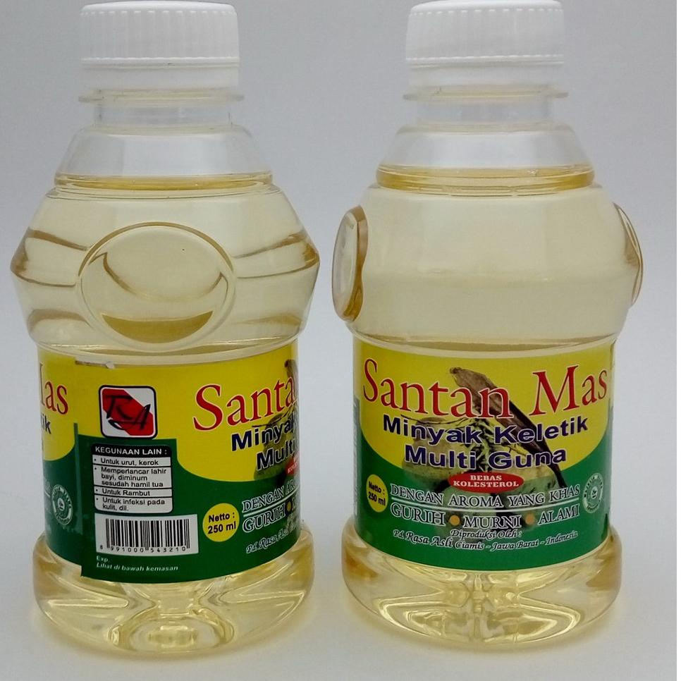 

Barang keren--Santan Mas Minyak Klentik Minyak Kelapa Murni 250ml