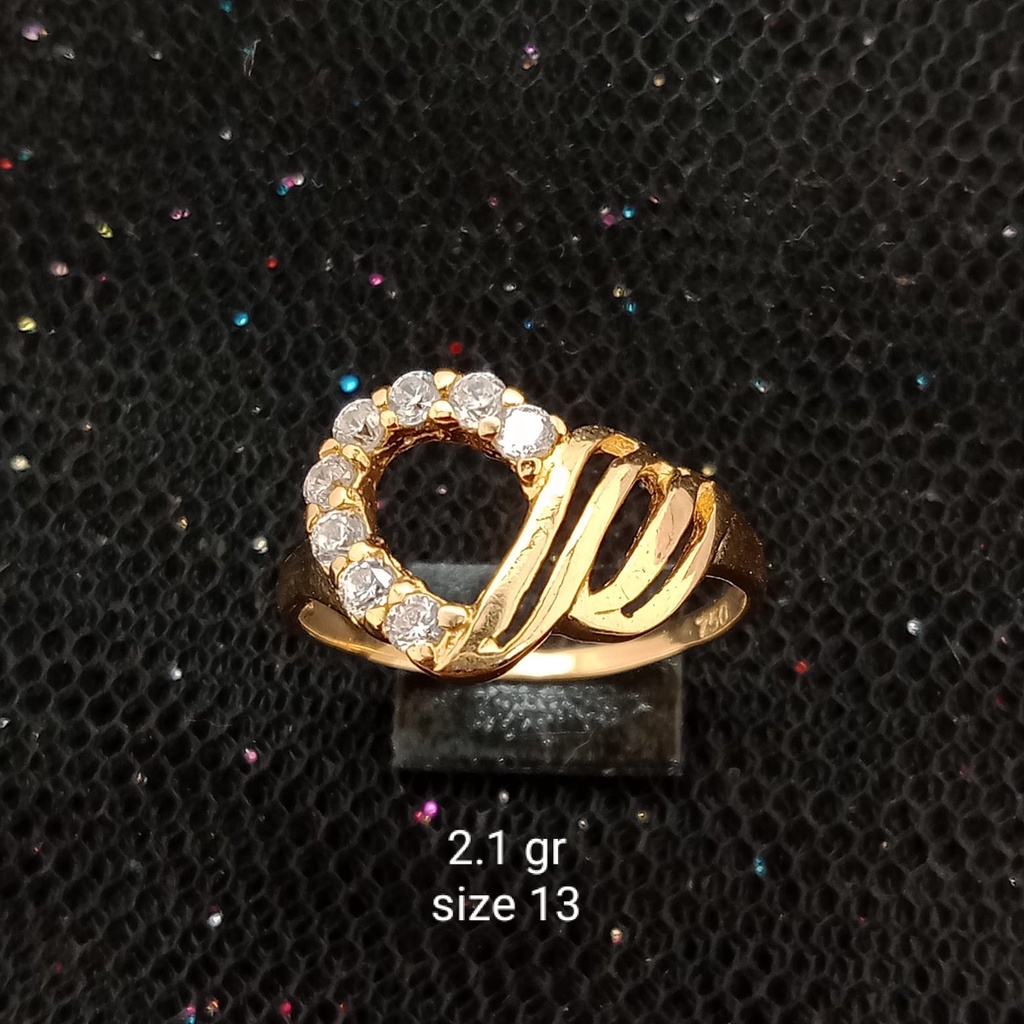 Cincin emas 17K - 2.1 gr kadar 750 - 3801