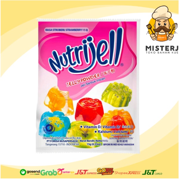 

Nutrijell Reguler Strawberry | 15 Gram | Nutrijell Agar Agar Reg Strawberry