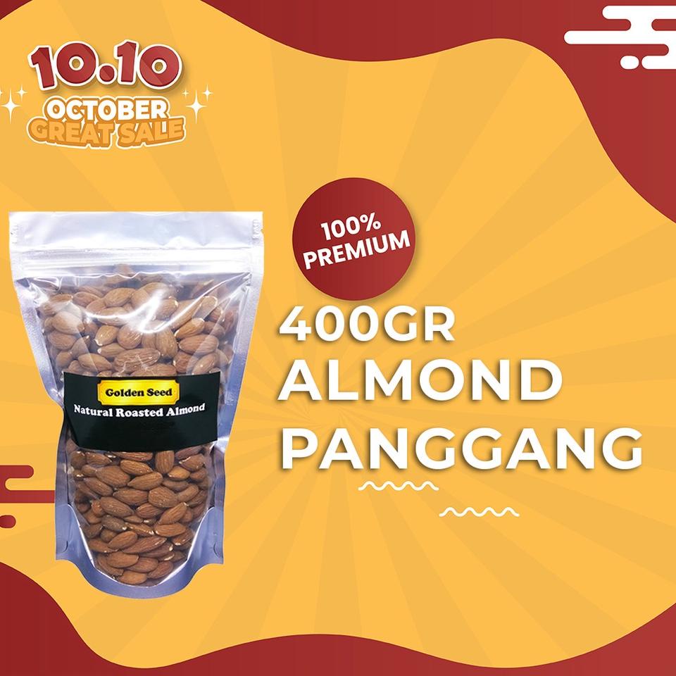 

㋿ KACANG ALMOND PANGGANG 400 GRAM PREMIUM - ROASTED ALMOND 400 GR TERBARU 3595 ❅