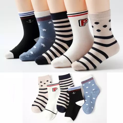 Paket 4 pasang kaos kaki anak TK/PAUD motif karakter lucu panjang motif laki laki perempuan