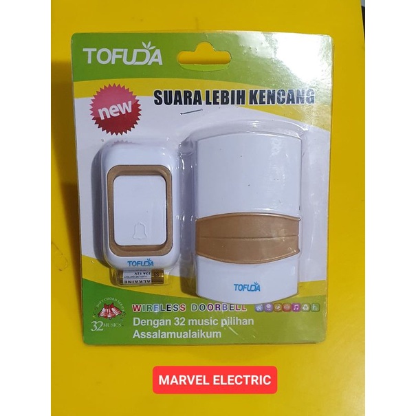 Bell Pintu WIRELESS AC Door Bell WIRELESS Tofuda