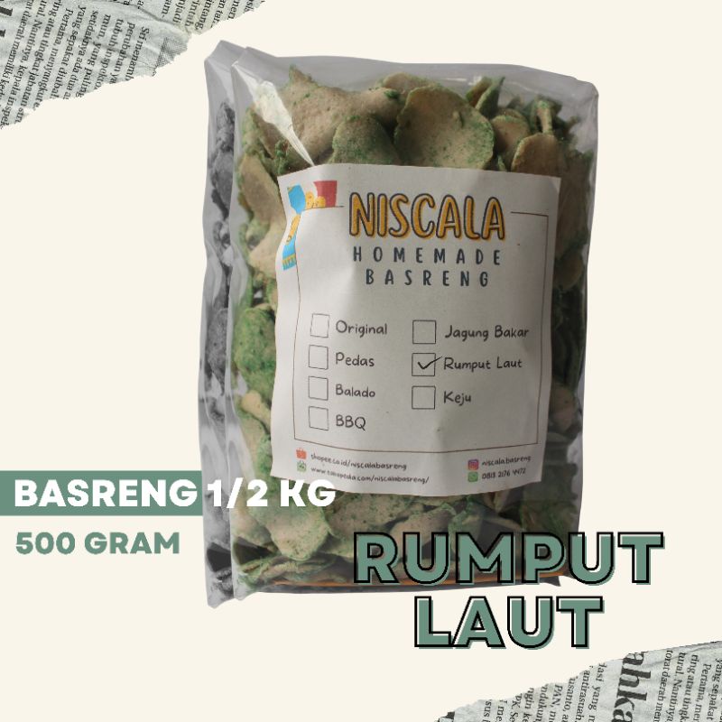 

BASRENG 1/2 KG RASA RUMPUT LAUT