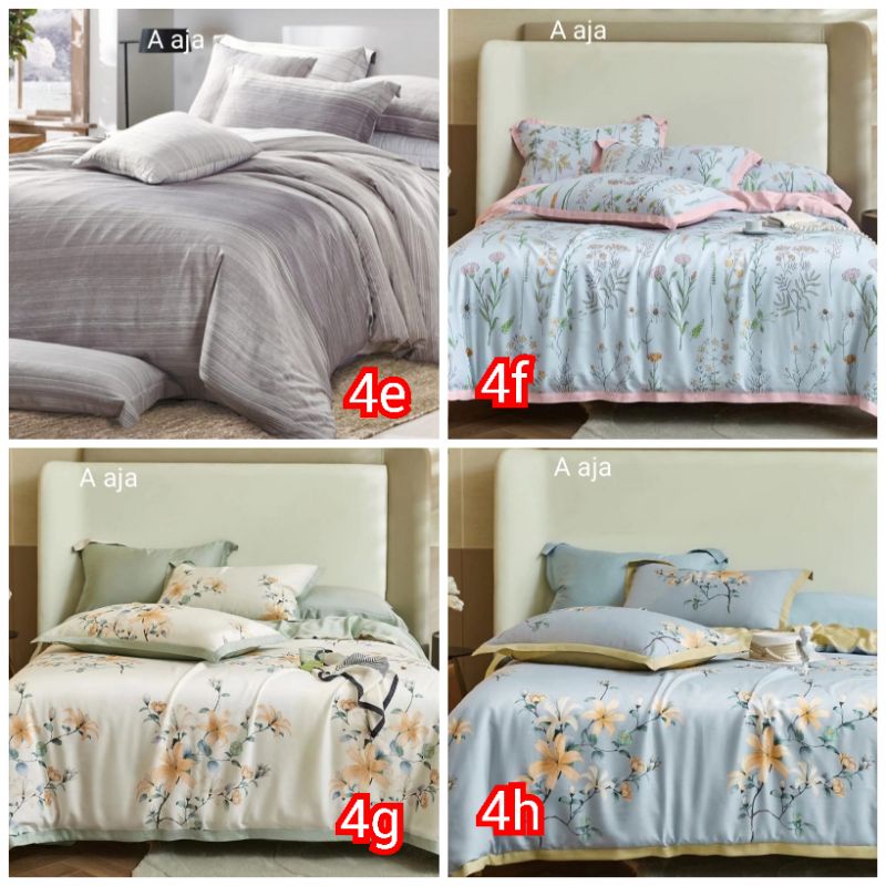 (4)BYAK MOTIF!SPREI SUTRA ORGANIK SERAT BAMBOO SUTRA ASLI ORGINAL