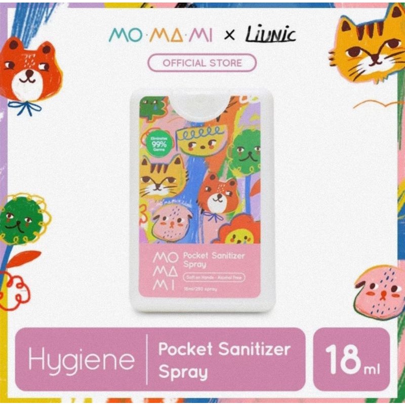 Momami X Liunic Pocket Hand Sanitizer 18 ml