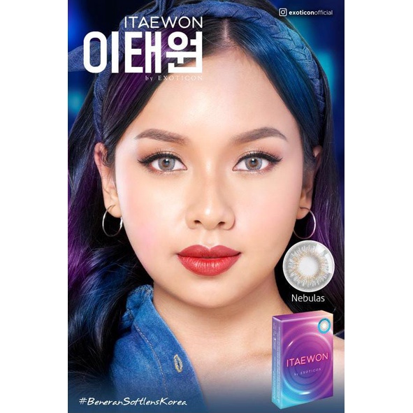 {BISA COD} SOFTLENS X2 ITAEWON BY EXOTICON NORMAL &amp; MINUS -0.50 SD -3.00 FREE LENSCASE