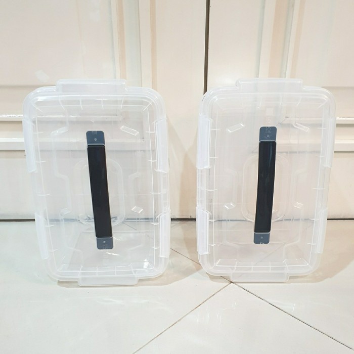 Box Container CB 25 Liter EZY Bening Transparan Shinpo Handy Kontainer Kotak Perkakas Rak Susun Serbaguna Plastik EZ 25