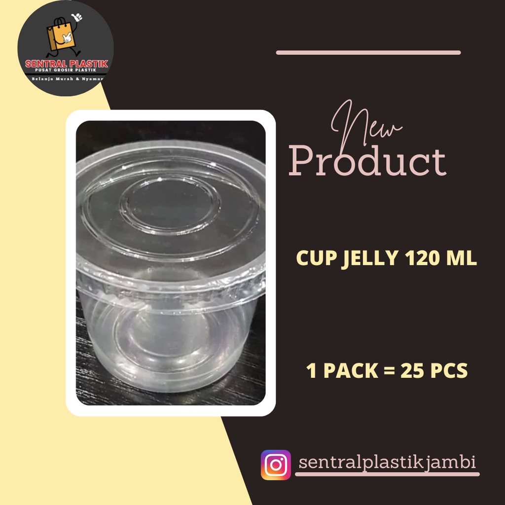 Gelas Puding / Cup Puding / Cup Saus / Cup Pudding Gelas 120Ml