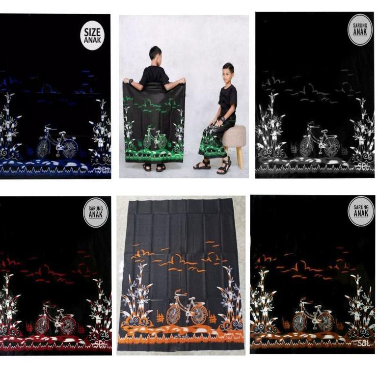 sarung batik anak remaja sarung anak anak SD-SMP bermacam motif ◦ DOM.18Oc22ᵛ