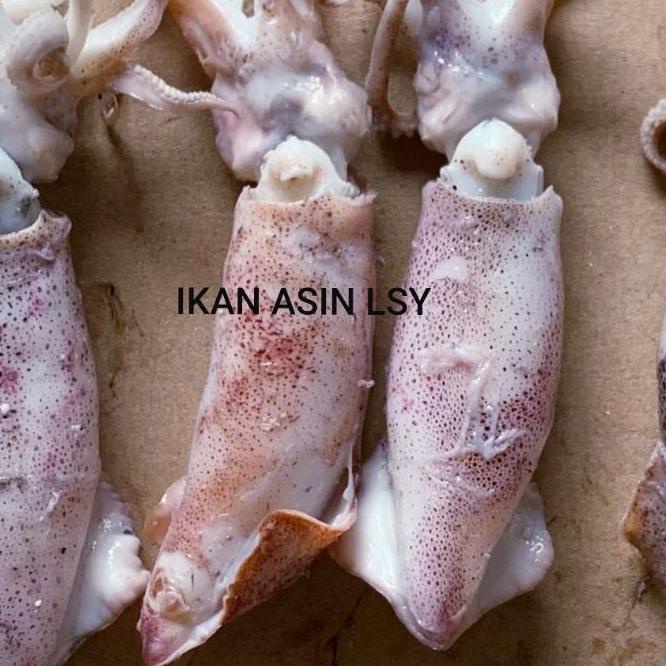 

BISA COD ✔️ikan asin cumi rebus/ sotong rebus size jumbo 1kg|SQ1