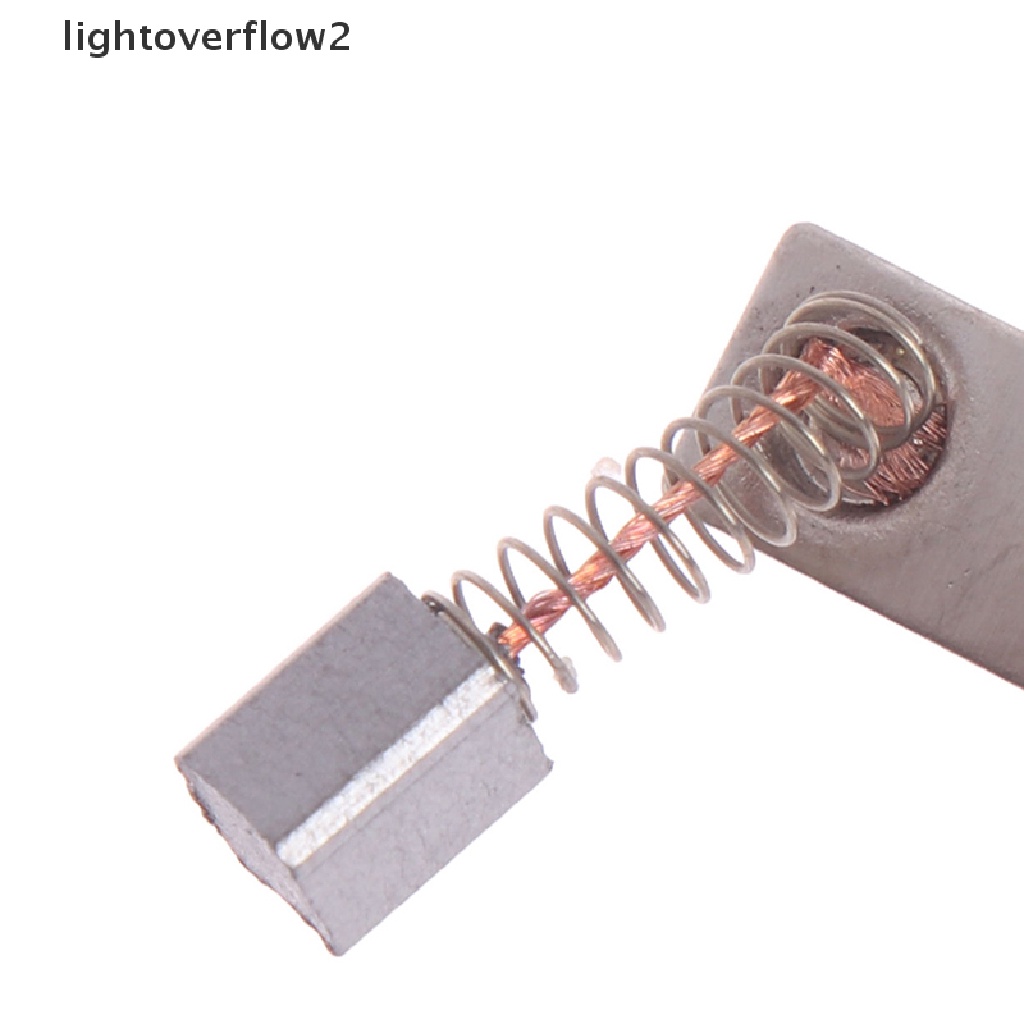 (lightoverflow2) 2pcs / Set Brush Karbon Pengganti Untuk Aksesoris Manicure / Nail Art