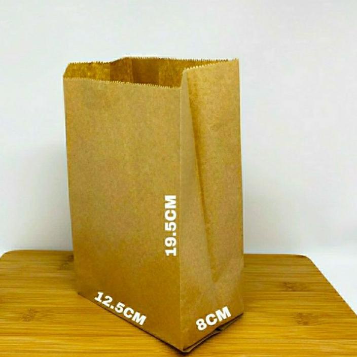 

Terbaru - Paper bag sedang / kantong kertas food grade untuk makanan dan souvenir isi 100 pcs ✓