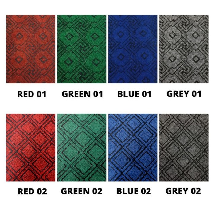 KARPET BULU Murah Karpet Bludru 1x2m, METERAN Bulu Motif Adana Tebal, Murah, kamar tidur anti slip r