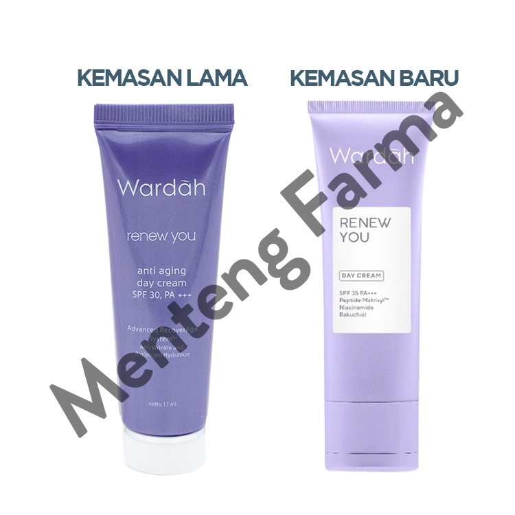 Wardah Renew You Day Cream 15 Gr - Pelembab Anti Aging SPF 35 PA+++