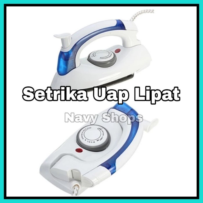 Setrika Uap Setrika Uap Lipat Mini Traveling 258B - Setrika Mini Steam Portable(O3X2) Setrika Uap Ge
