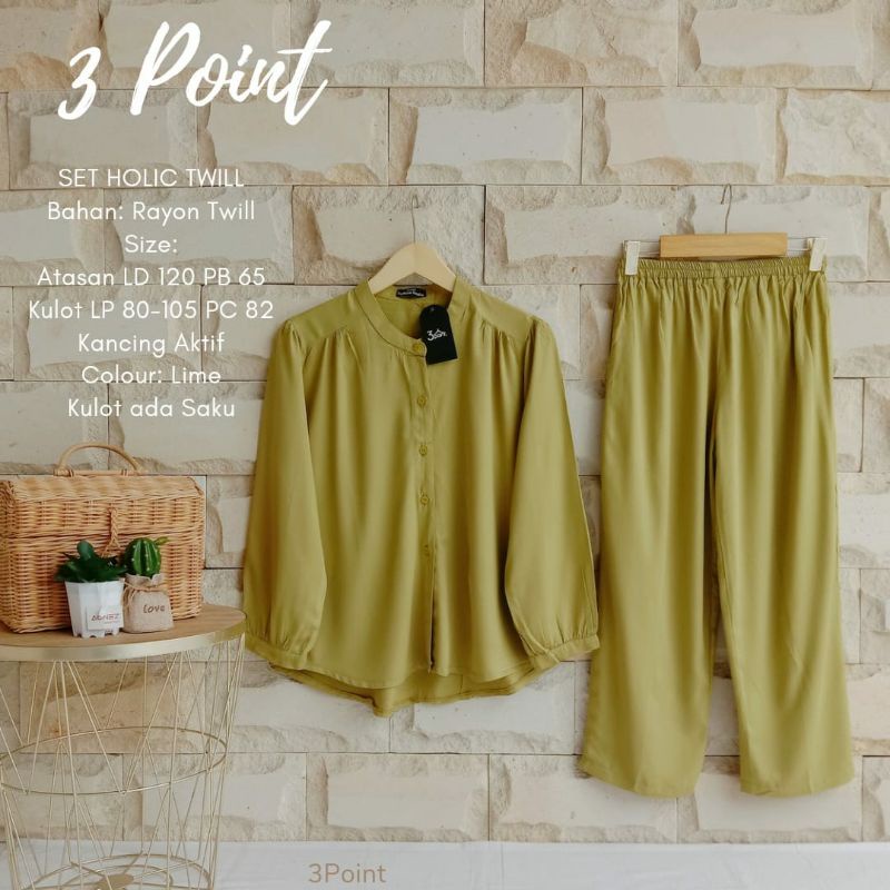 Setelan Holic Twill by 3point