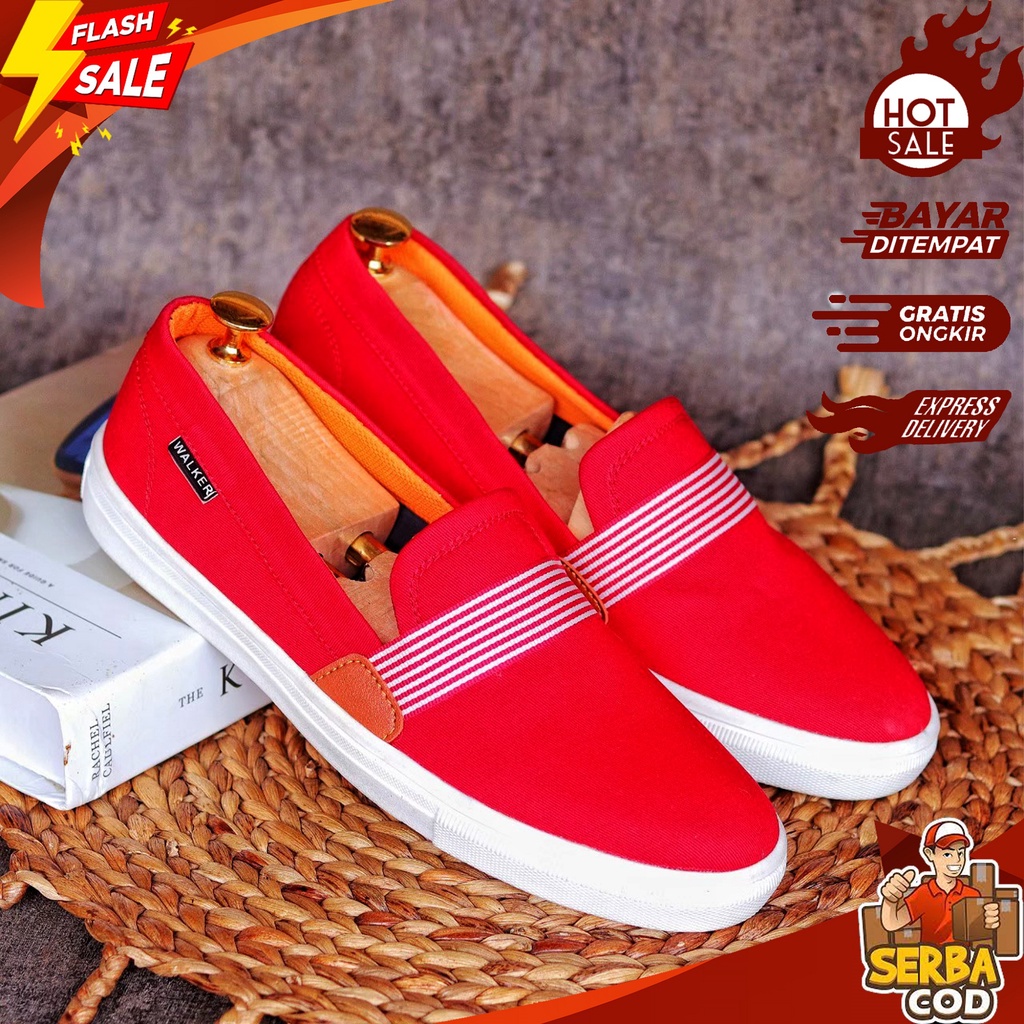 EXTREME_CORPS - Sneakers Kanvas Slip On Casual Unisex Pria & Wanita Tanpa Tali Original Distro - Sep