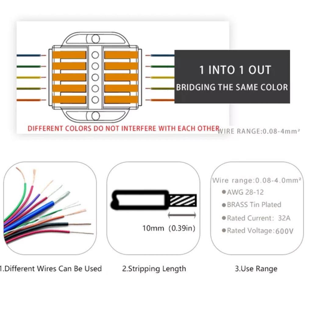 Konektor Terminal Kabel PCT1/2/3/4/5 Pin