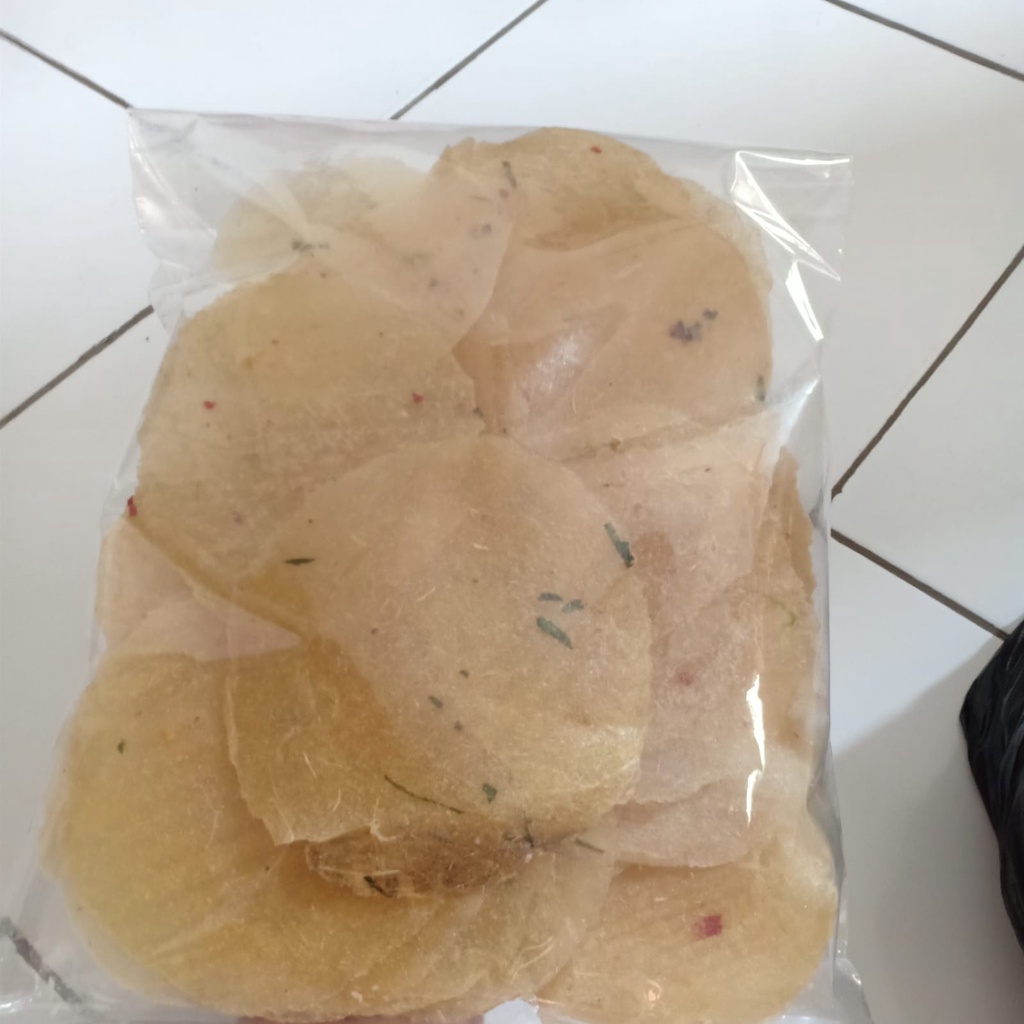 

Opak singkong mentah kecimpring sampeu tipis enak dan gurih isi 500gr