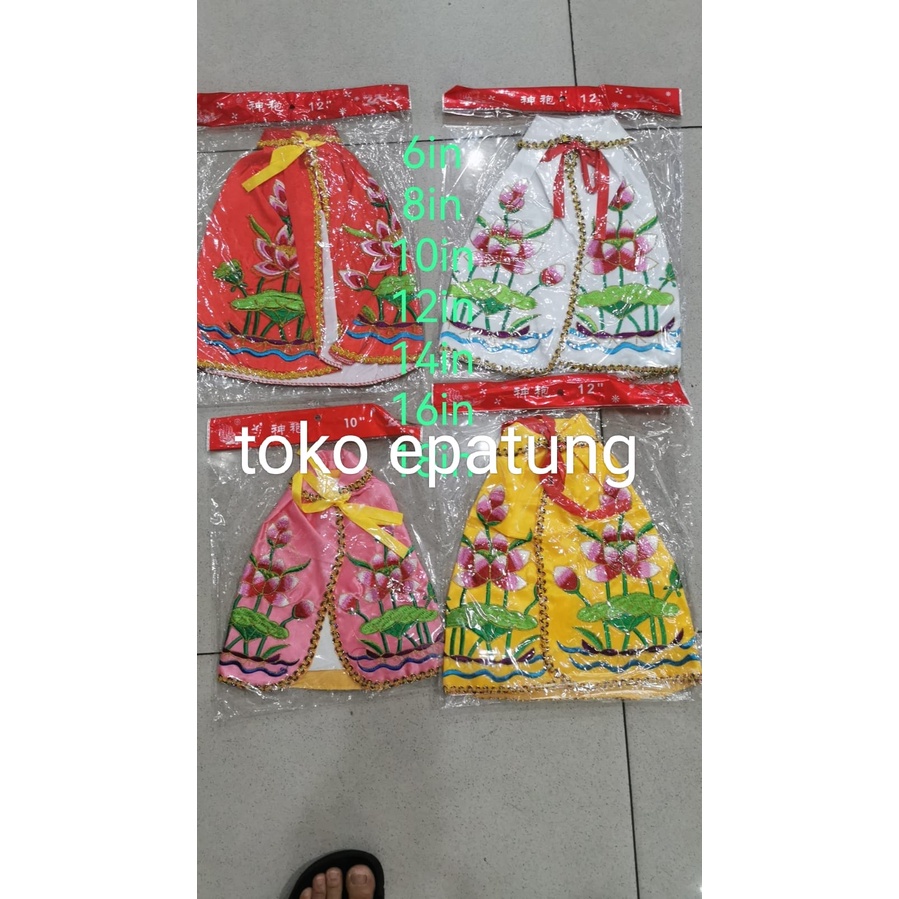 Baju Jubah patung dewi kwan im - 6/8/10/12/14/16/18 - inch - (gl)