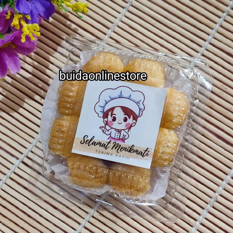 

Stiker Selamat Menikmati Sticker Thank You Label Terima Kasih Motif Kartun Koki Chef dekorasi kemasan kotak kue dus nasi box makanan packaging sealer segel ucapan