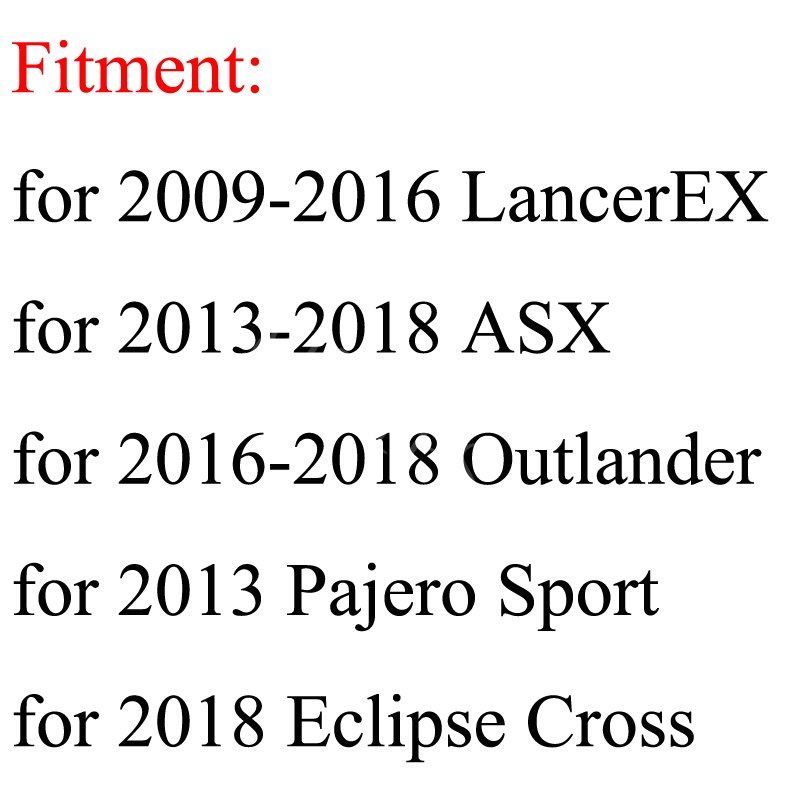 4pcs Stiker Cover Kunci Pintu Mobil Untuk Mitsubishi Xpander Mirage Horse Lancer Pajero Outlander Attrage