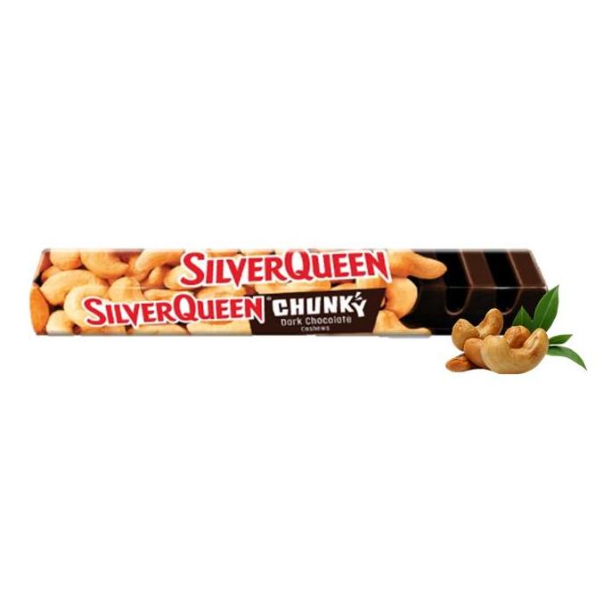 

Ready--Silverqueen Chunky Bar Dark Chocolate 2 x 95 gr