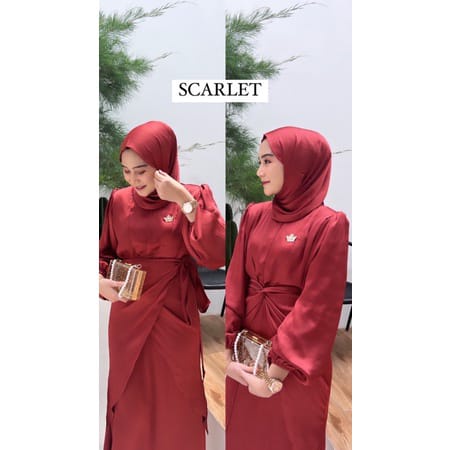 Ceylin Dress Baju Pesta Kondangan Terbaru Bahan Velvet Ukuran Jumbo  L XL XXL