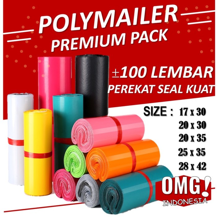 

Terlaris Plastik Polymailer Premium Tebal Warna Lengkap Lem Kantong Amplop Pack Diskon