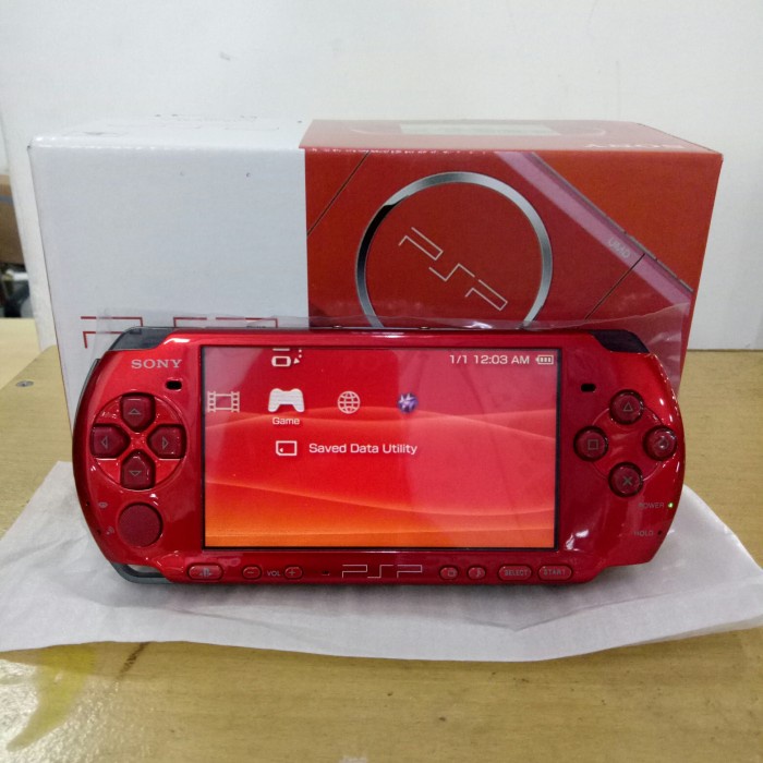 [Game/Console] Psp Slim 3006 Merah Mc 128Gb Full Game