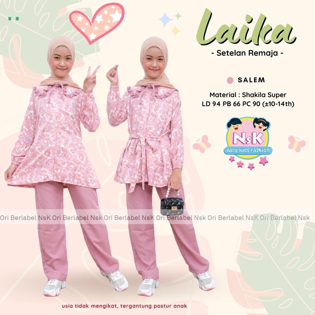 Baju Remaja Perempuan Setelan Tunik Anak Remaja Tanggung Junior Perempuan Set Terbaru