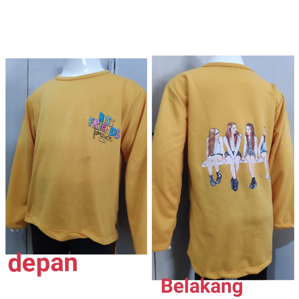 MOMOGI- ATASAN KAOS OVERSIZE ANAK / ATASAN ANAK VIRAL DTF BESTIES/ Usia 4-13thn