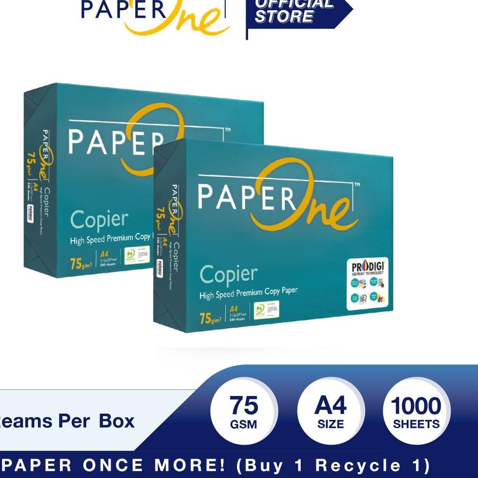 

SALE✅PaperOne Kertas A4 75gr Copier 2 Rim (1000 lembar) Kertas HVS A4 Kertas Fotocopy|RA6