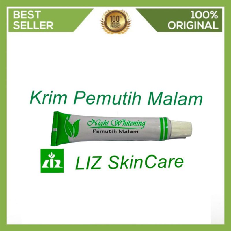 Liz Skincare Night Whitening Pemutih Malam Night Whitening Cream Salep Flek Hitam Membandel Dr Listi