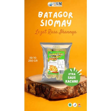 

SIOMAY BATAGOR IKAN PRIMA PLUS SAUS KACANG isi 10 pcs kemasan 250gr LEZAT dan HALAL