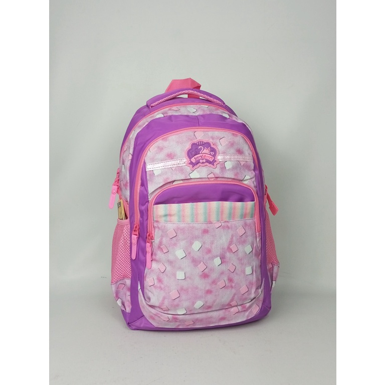 TAS ANAK SEKOLAH TAS ANAK CEWEK ALTO ORIGINAL SILVER GIRL MOTIF RAINBOW  FREE RAIN COVER TERBARU