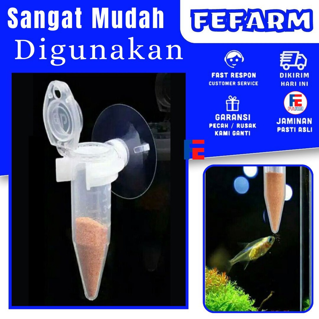 TEMPAT MAKAN IKAN OTOMATIS MINI FEFARM